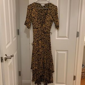 Ganni Crepe Wrap Dress